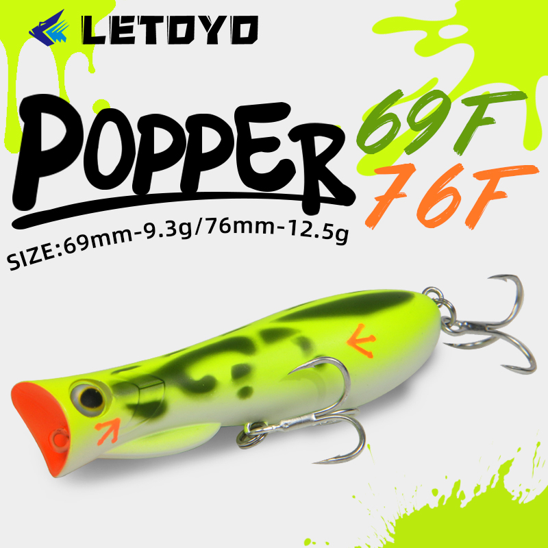 Fishing Lure Popper - Przynęta pływająca LETOYO 69F 76F z
